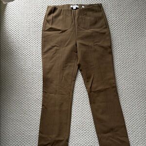 Vince Women's Brown Stretch Pull on Ankle Pants